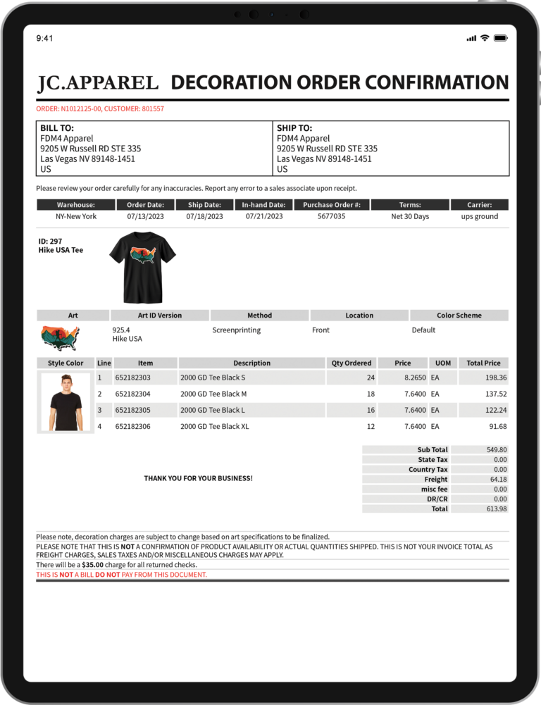 DECO_Order Confirmation 2023